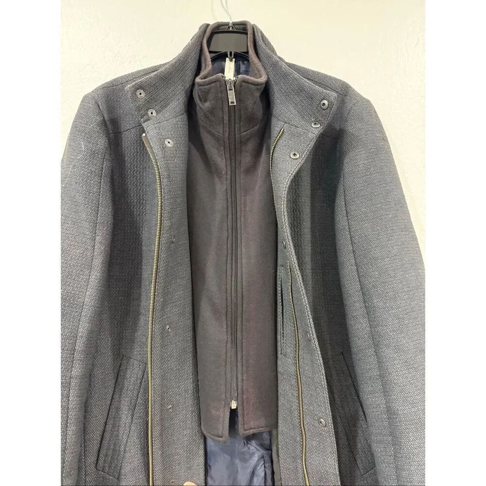 Zara Men’s Long Gray Coat Large